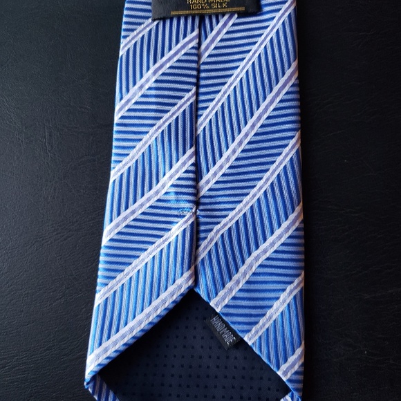 Men's 100% hand-made silk tie - Picture 2 of 2